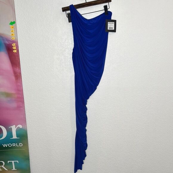 NWT NORMA KAMALI Diana Dress in Berry Blue Revolve Large - Picture 2 of 12